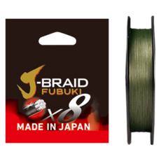 DAIWA 大和 J-Braid Fubuki 8股編織釣魚線, 1個, 深綠色