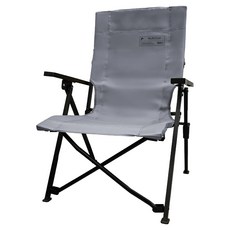 폴라리스캠프 실렌티움 X2 미디 릴렉스 각도조절 캠핑체어, 애쉬그레이, 1개