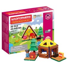MAGFORMERS 露營冒險磁鐵積木組 40入, 1套, 混合色