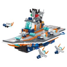 Toy & Toy 新一代核子航空母艦相容積木, 1個, 混合色