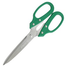 BAROBON 多用途彩色雙手廚房剪刀, 綠色, 1個