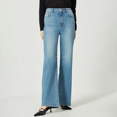 GUESS 女款簡潔縫線寬褲四季款 YO3D6115