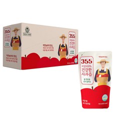 355 리얼 100% 건강한 사과즙, 30개, 110ml