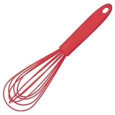 Colourworks 矽膠打蛋器 25.5cm, 紅色, 1支