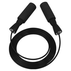 퍼스트피트 프리미엄 스피드 줄넘기, 올블랙, 1개