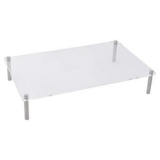 小麥購物 壓克力螢幕增高架 基礎款 L1226 40 x 24 x 7cm, 透明色