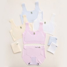 IBboom 青少年可愛天使無痕1階學生內衣內褲8件組 Y15