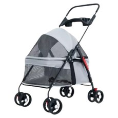 高精寵物 寵物推車, 1個, 灰色