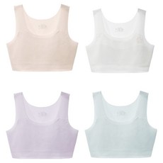 小熊人造絲學生無痕內衣 1階段 4件組