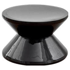 라라하우스 델라 모래시계 컬러 스툴 사이드 테이블 Small, 블랙, 1개