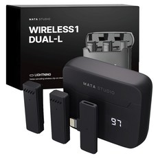 마타스튜디오 스마트폰 무선 마이크 유튜브 방송용 와이어리스1, DUAL-L