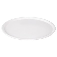 SHIMOYAMA 簡約風仿瓷圓形托盤/餐盤/水果盤, 1個, 白色