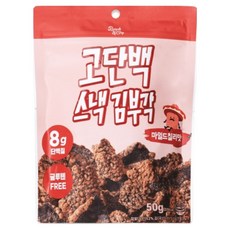 炸物&薯片高蛋白零食 海苔炸物 溫和辣口味, 1個, 50g