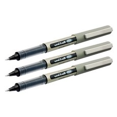 Uni 三菱 ball 耐水性全液式鋼珠筆 0.7mm UB-157, 黑色, 3支