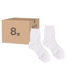 socks factory 女款不易破洞中筒襪 8雙