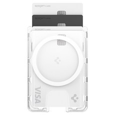 슈피겐 맥세이프 카드 3장 지갑 양면 울트라하이브리드맥핏 플러스 크리스탈클리어 휴대폰 액세서리 AFA09207, 투명, 1개