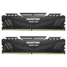 GIGASTONE 立達 Game Pro DDR4 3200 16GB 電競超頻桌上型記憶體 黑色, D4‑3200‑16U‑2‑PRO, 2個