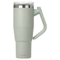 Glasslock 格拉氏洛克 簡約搖擺提把隨行杯, 靜謐綠, 1個, 1200ml