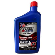 VP Racing STREET LEGAL SYN-BLEND 頂級合成機油, 1個, 5w20, 1L