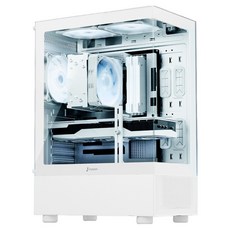 Jooyon 2025 Marine Ryzen 5 8000 系列 GeForce RTX 5060, 白色, 16GB, WIN11 家用版, 512GB, D384F56W-W