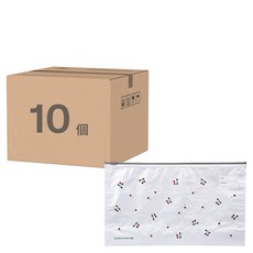 SHIMOYAMA 印花風可重複使用鋁鈦箔保鮮密封袋, 10個, 白色