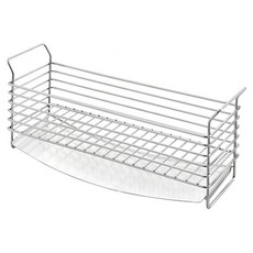 SHIMOYAMA 304不鏽鋼菜瓜布瀝水架/水槽窄邊置物架, 1個, 銀色