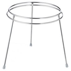 SHIMOYAMA 304不鏽鋼圓形可拆式垃圾袋架, 1個, 銀色