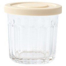 모던하우스 과일야채 보관하기 좋은 다용도 플리츠 유리병, 1개, 400ml