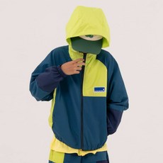 男童涼感撞色防風外套