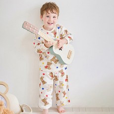 mollimelli friends 兒童款可愛小熊室內上下服套裝
