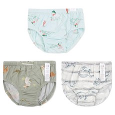 오가닉맘 남아용 리오셀 삼각팬티 클루밍 MIFUUP05 + 다시안민 MJFUUP07 + 크러쉬 MGZUUP23 3종 세트