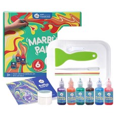 Joan Miro 浮水畫顏料遊戲 68g x 6種套組, 1套, 混合顏色