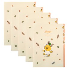 카카오프렌즈 데일리 인덱스 파일, 무지, 5개 무지, 5개
