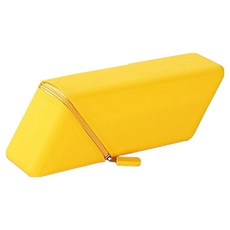 Khohimo 2in1矽膠筆袋 2層 5W0473, 1個, 黃色