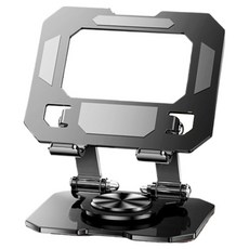 Nexcashy 日常iPad支架 方形底座 平板 旋轉, 黑色, 1個, 單一商品