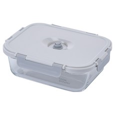 cook power 鍋寶 鎖氧系列 抽真空玻璃保鮮盒 不含真空棒 980ml, 1個, 容器 + 蓋子