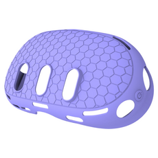 Cash Rich Meta Quest 3 相容蜂巢圖案矽膠VR保護套 紫色, 1個, 單一商品