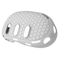 CashRich Meta Quest 3 相容蜂窩圖案矽膠VR保護套 白色, 1個, 單一商品