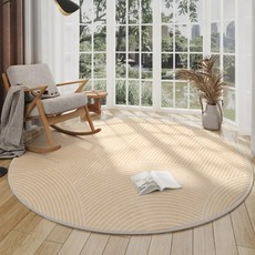 AFAMIC 艾法 地板防刮圓形桌椅地墊/水晶絨印花地毯