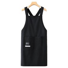 다퍼남 데일리 크로스 앞치마, 블랙, 1개