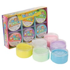 MYTOYS 咀嚼奶油史萊姆 6件組 720g, 1套, 混合顏色