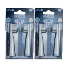 SEAGO 賽嘉 單尖細絲牙刷替換頭 標準大小, SG-852H, 4個