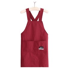 데일리 크로스 앞치마, 버건디, 1개