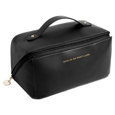 咪咪購物 皮革化妝包 大容量大開口