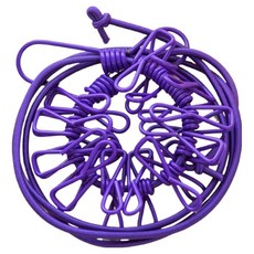 통근창고 심플 빨래줄 1.74m, 퍼플, 1개