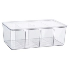 Market Plan 全透明多功能內衣襪子收納盒, 1個, 透明