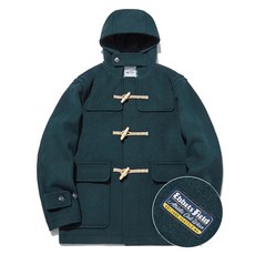 Ebbets Field 羊毛寬鬆短版牛角扣大衣