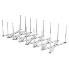 伸縮式長度可調不鏽鋼碗盤整理架 7層 大型, 1個