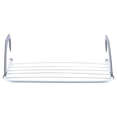 簡易安裝窗框活用少量衣物迷你曬衣架, 白色