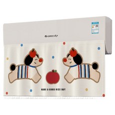 비엠디자인 고급스러운 커튼형 에어컨바람막이 90 x 50 cm 슬링팬더 세트, 1개, 강아지 A타입